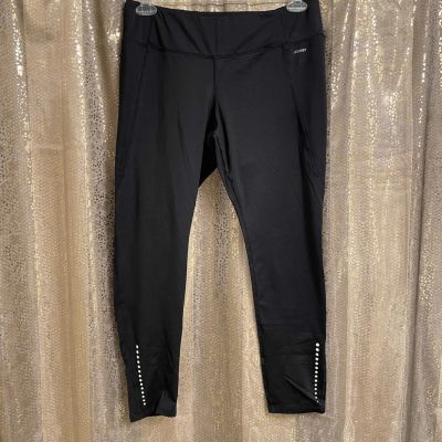 Jockey Shiny Black Full Length Active Leggings, XL